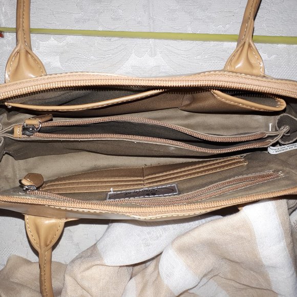 Classic Beige  Drop Handle Handbag - Picture 3 of 3